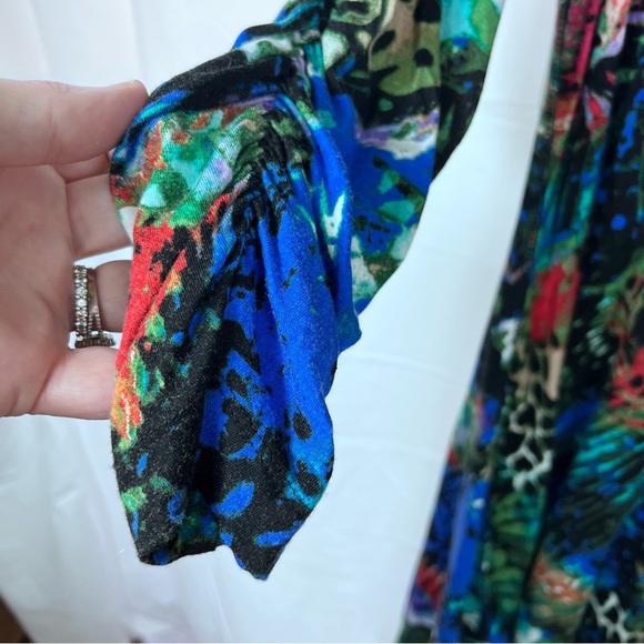 Philosophy Republic Clothing XL Tunic Top Rainforest Lagenlook Asymmetrical Hem - Picture 6 of 12